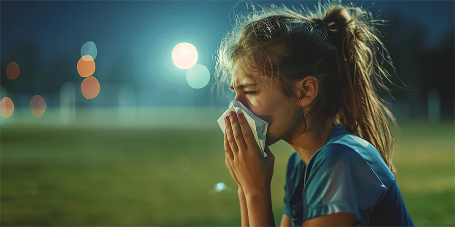 Bronquiolite em crianças cardiopatas: cuidados na temporada de vírus Bebê sendo examinado na emergência pediátrica durante a temporada de bronquiolite em crianças cardiopatas